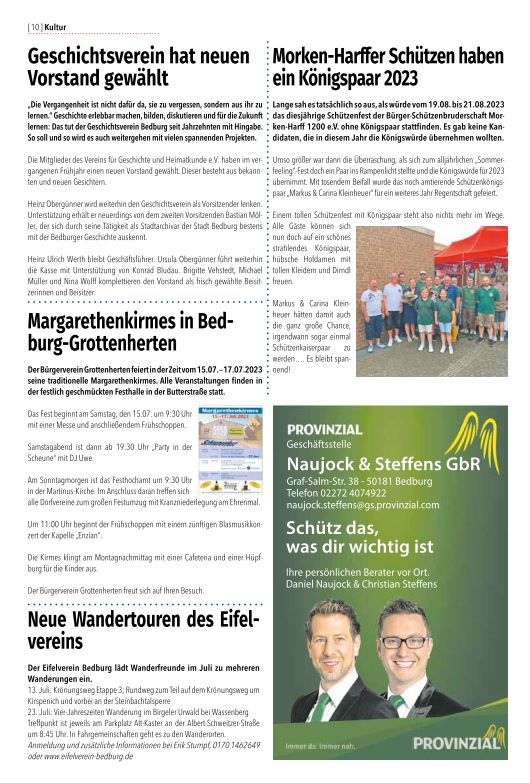 Bedburger Nachrichten 2023 Ausgabe 08